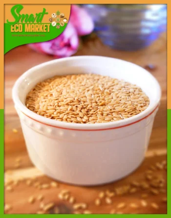 Recipiente con Semillas de Sésamo Blanco.