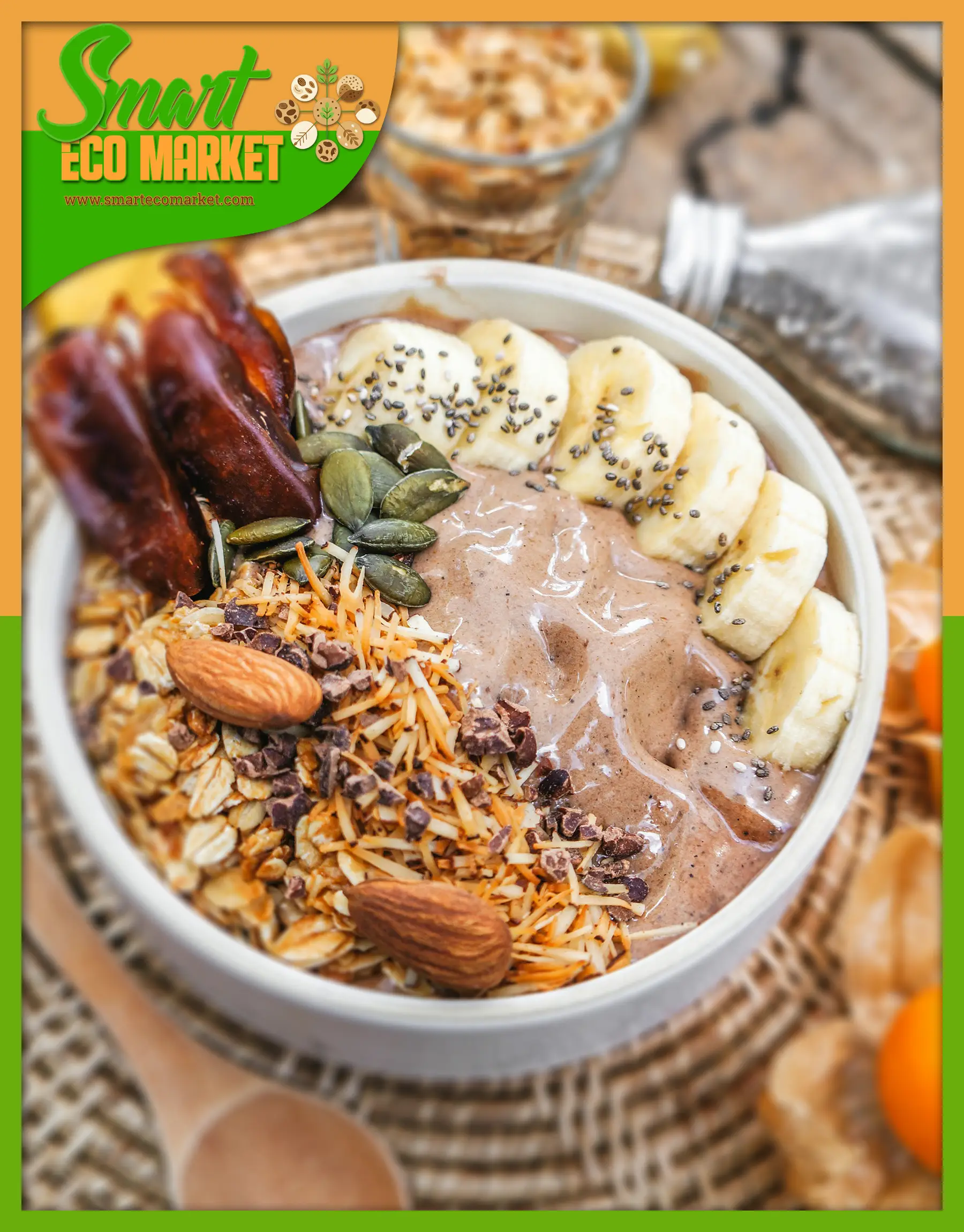 Desayuno con Chips de Banana (Filipinas), nueces, y granola. Desayuno con Chips de Banana (Filipinas), nueces, y granola.