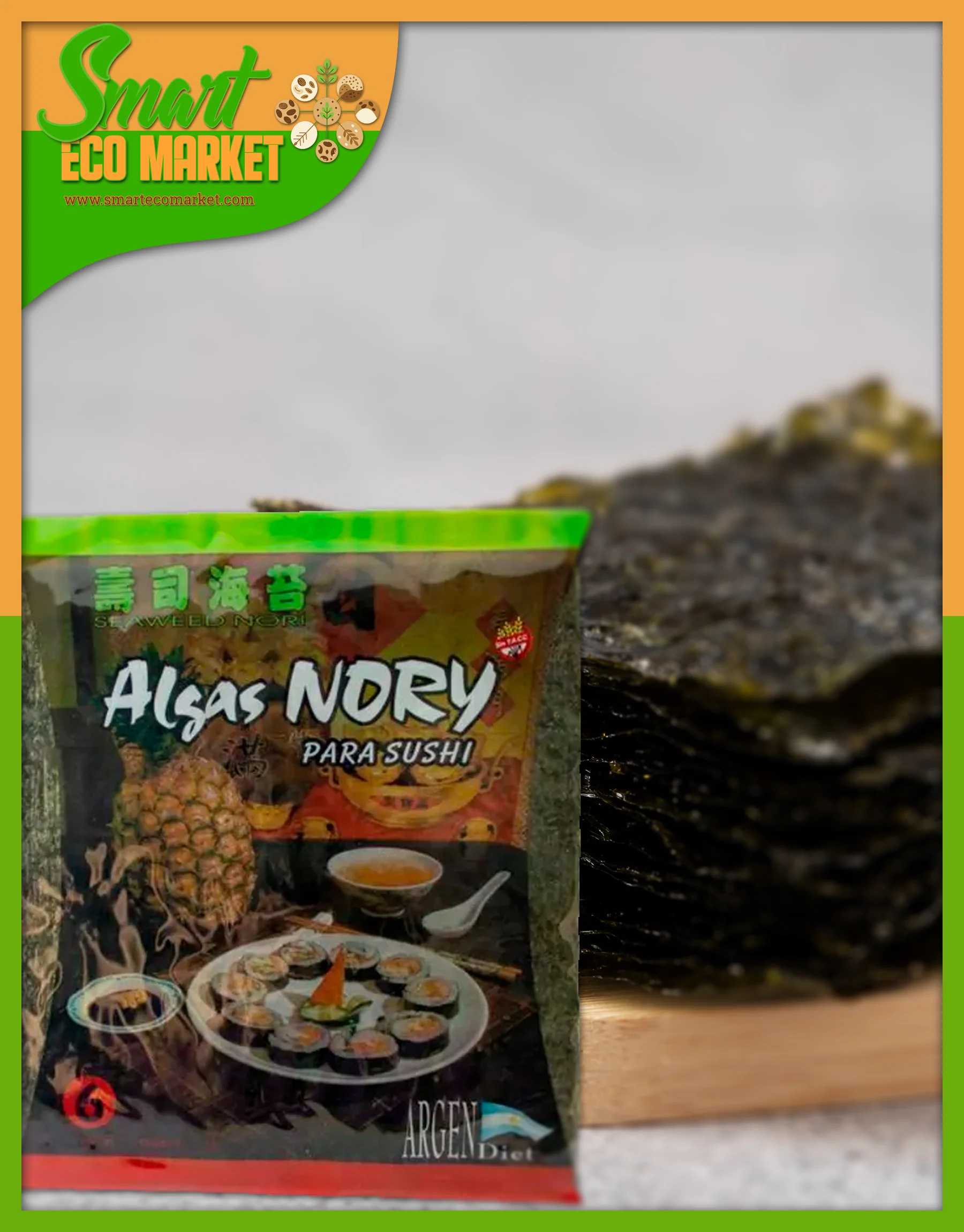 Algas Yaki Nori para Sushi. Algas Yaki Nori para Sushi.