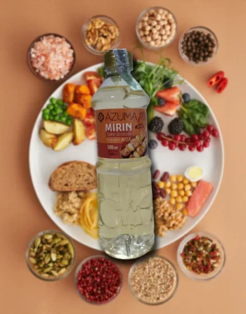 Mirin para cocina japonesa y sushi Azuma x 500ml.