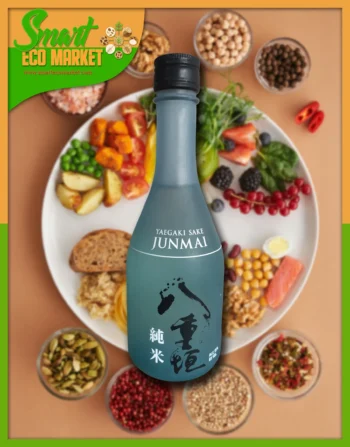 Sake Bebida Tradicional Japonesa para Sushi y Comida Oriental.