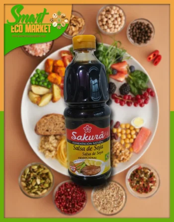 Salsa de Soja para Sushi y Comida Asiatica Sakura x500 ml.